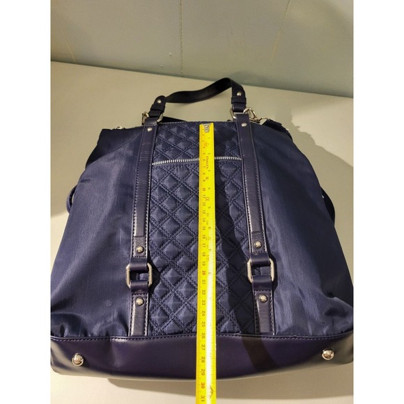 White House Black Market Navy Purse - Nylon - Picture 4 of 9